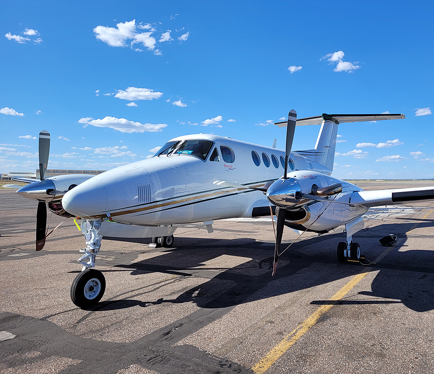 King Air on the ramp
