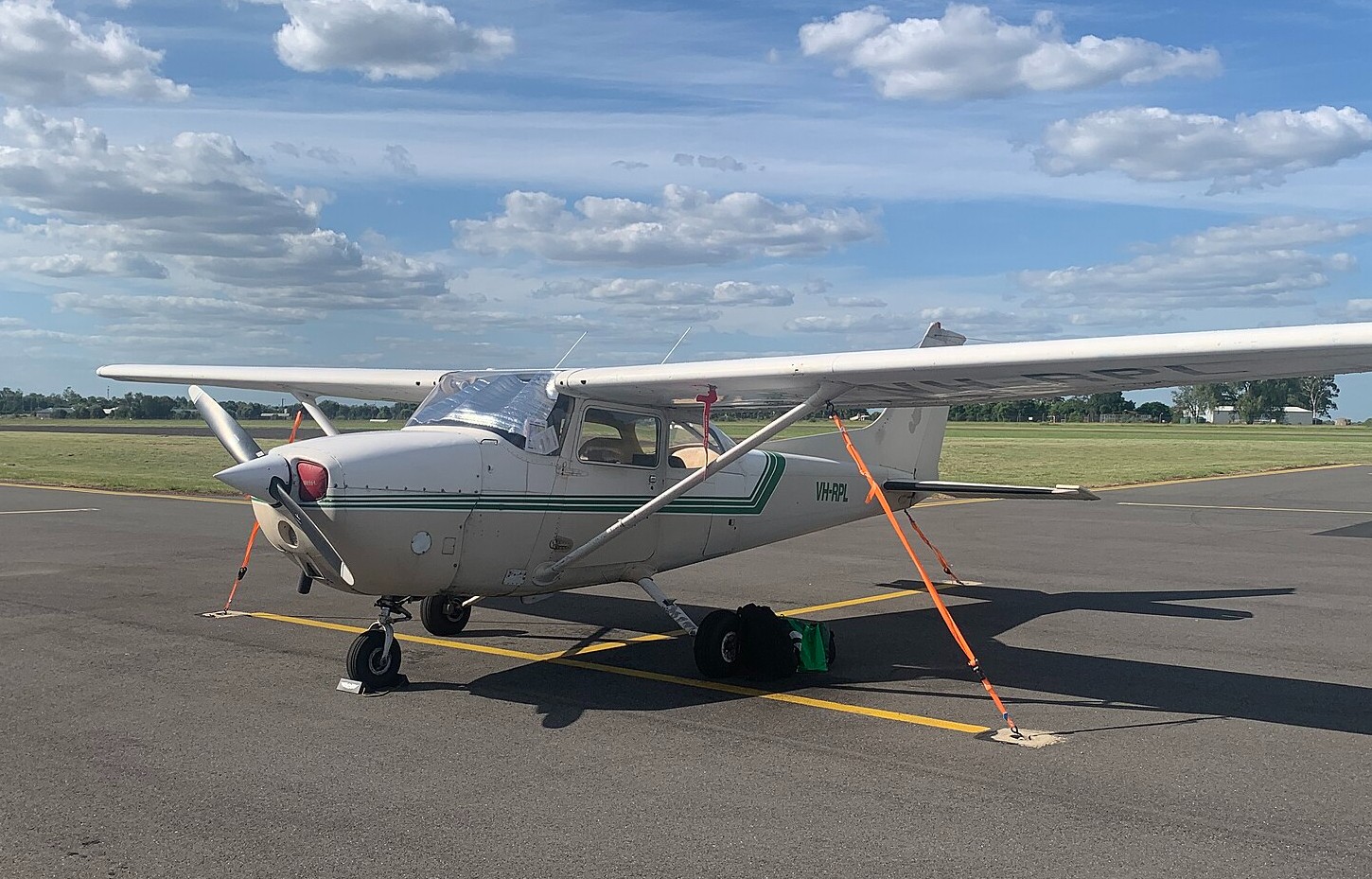Cessna 172 light aircraft in flight